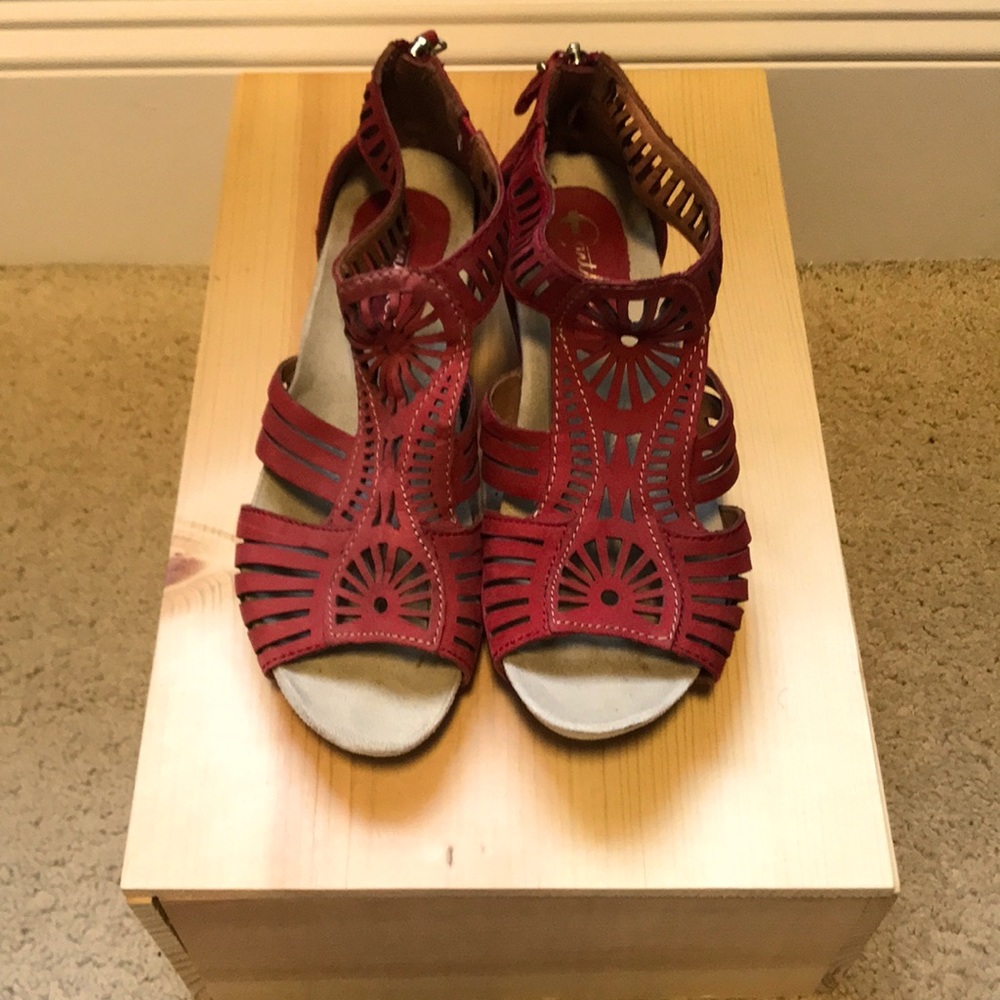 Earthies Magenta Wedges